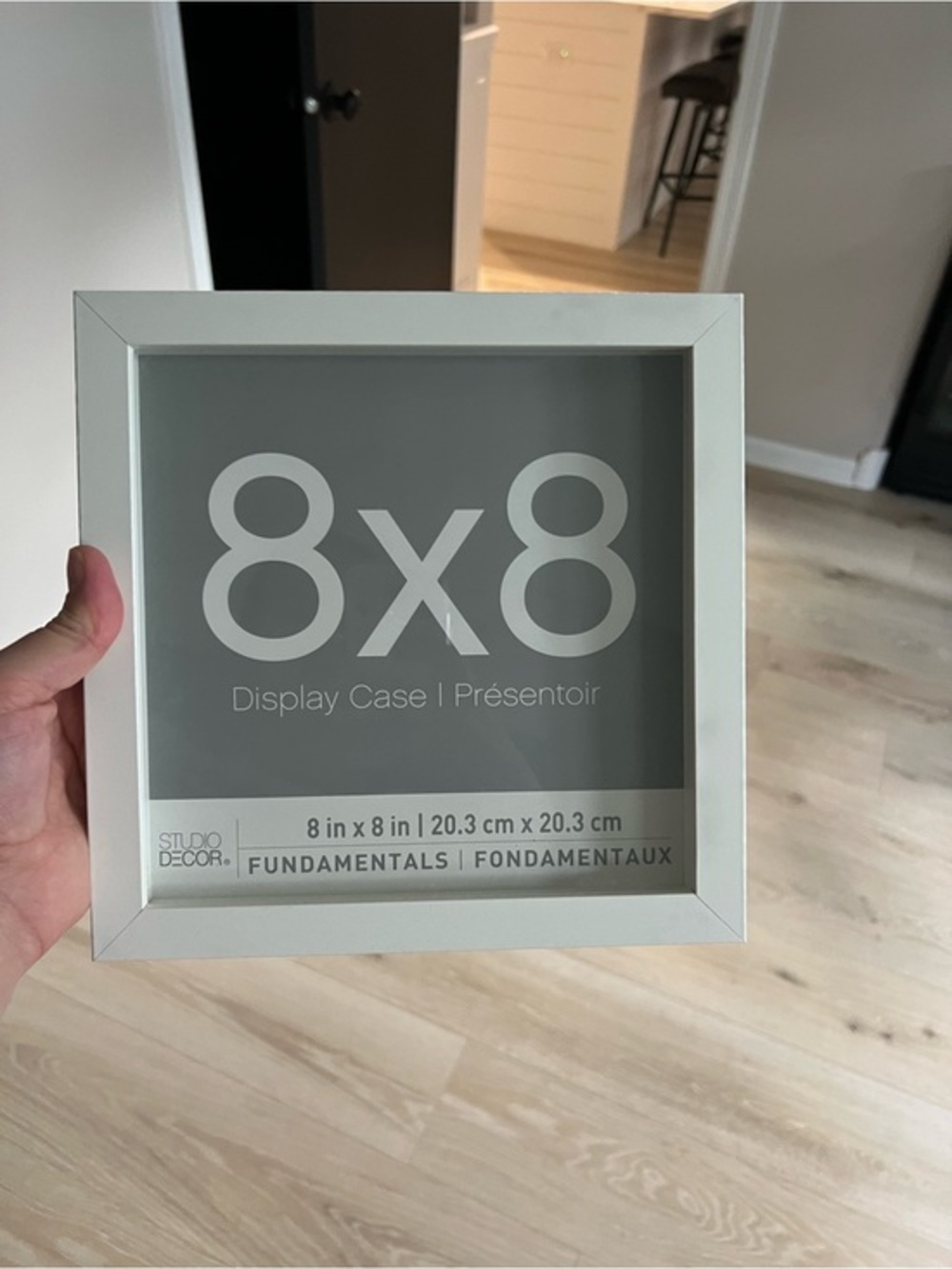 Studio Decor White 8x8 Square Display Case Frame set of 3